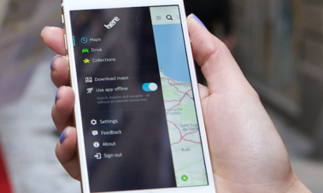Nokia HERE maps for iOS.