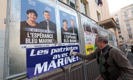 Front National local election posters in Nice