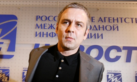 Dmitry Kovtun at a news conference in Moscow in 2007.