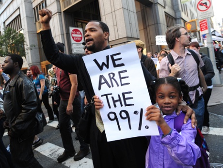 Occupy Wall Street protests in New York in 2011.