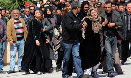 Tunisia policeman mother mourns