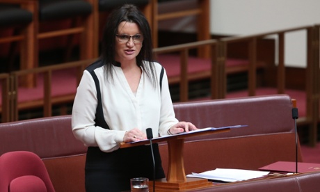 Independent Tasmanian senator Jacqui Lambie speaks in favour of a censure motion moved against Senator George Brandis.