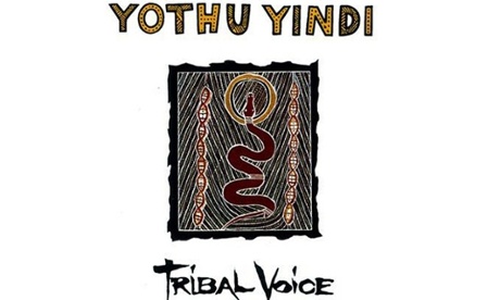 The cover of Yothu Yindi album Tribal Voice, featuring the song Treaty.