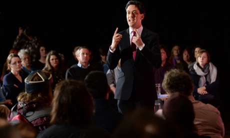 Ed Miliband holding his People's Question Time event in Hove