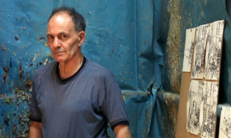 German-born British painter Frank Auerbach