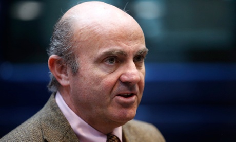 Spanish economy minister Luis de Guindos.