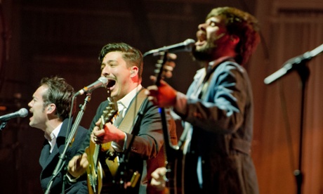Mumford & Sons performing live