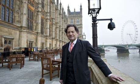 Lord Lawson outside parliament