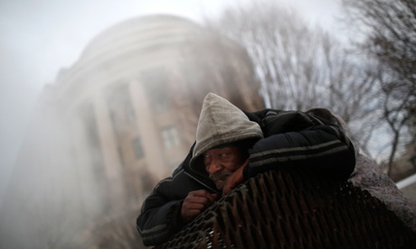homeless man streets DC