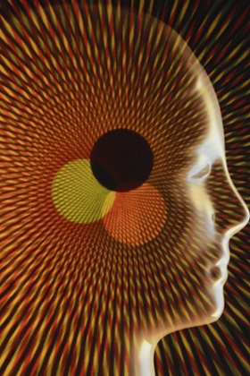 Drug induced psychedelic effects.