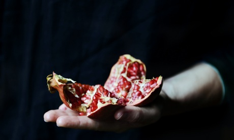 Be careful when you are opening pomegranates.