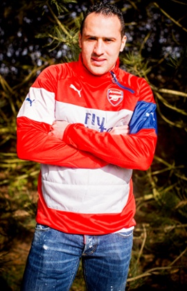 David Ospina, photographed at Arsenal's London Colney training ground.