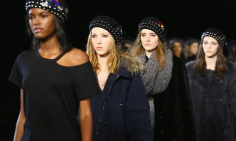 Models at the Marc By Marc Jacobs show last month