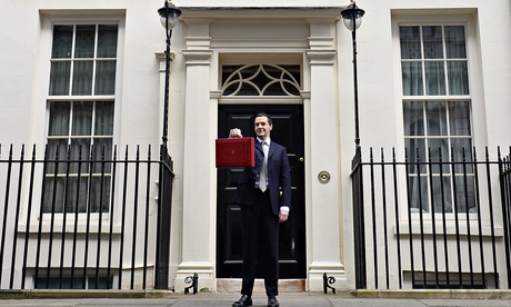George Osborne outside 11 Downing Street