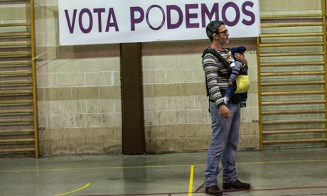 A Podemos rally in Cadiz on Thursday.