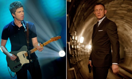 Noel Gallagher and Spectre star Daniel Craig.