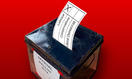 General election ballot box.