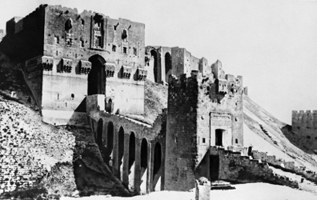 The citadel’s outer and inner gateways, built by Saladin’s son Sultan al-Zaher Ghazi in the 12th century.