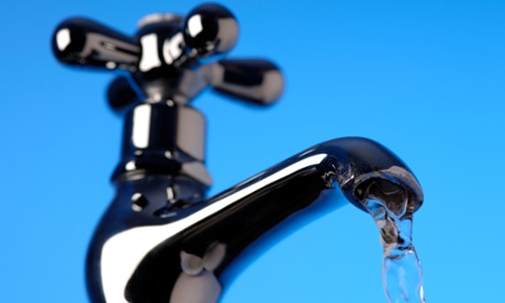 Water, coming out of a tap