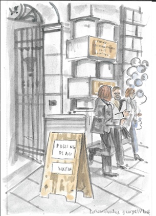 ‘Student Voters’, which Dant drew during the Scottish referendum.