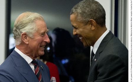 The prince and the president. Charles and Barack Obama.
