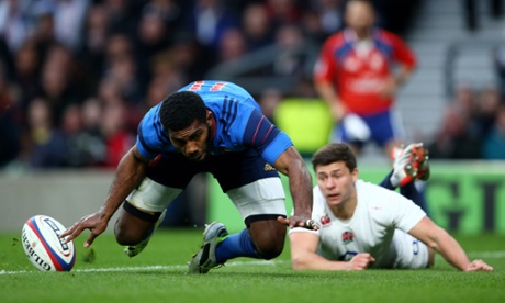 The ball goes over the line as Nakaitaci releases his grip.  It's over to the video ref ... who gives a try after much deliberation.