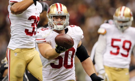 San Francisco 49ers inside linebacker Chris Borland (50) is retiring from the NFL over health concerns related to repeated head trauma.