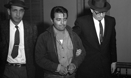 Perry Edward Smith was  charged with first degree murder in the slaying of four members of the Herbert Clutter family at their farmhouse in Kansas. The Clutter murders inspired Truman Capote to write In Cold Blood.