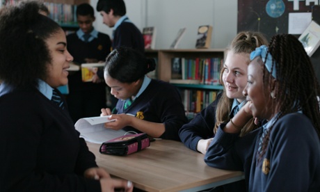 Pupils at the Gladesmore School Tottenham