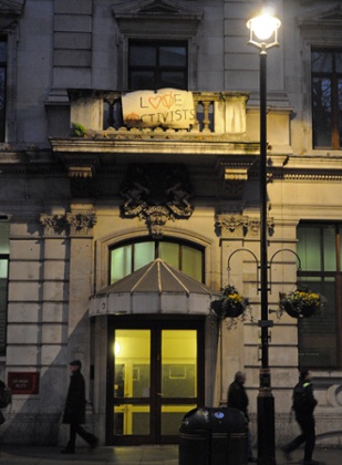 Activists take control and squat in a deserted building in the heart of London’s West End.
