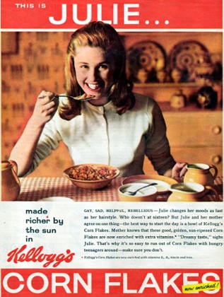 Kellogg's Corn Flakes advert, 1960.