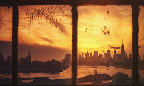 A New York City sunset.