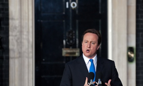 David Cameron outside No 10