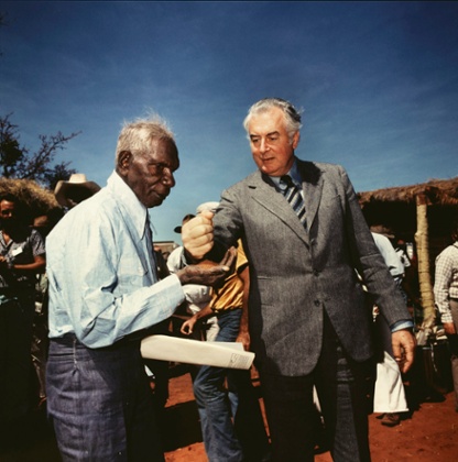 Gough Whitlam and Vincent Lingiari