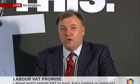 Ed Balls speaking in Birmingham