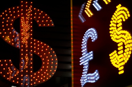 currency symbols in lights