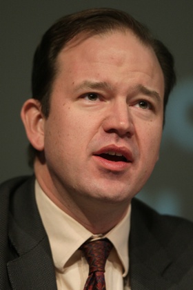 Author and Conservative Party parliamentary candidate for Hereford and South Herefordshire Jesse Norman at the Fabian Society Conference 'Fairness Doesn't Happen By Chance' at Imperial College, Kensington, London