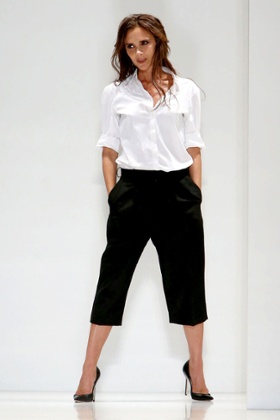 Victoria Beckham sporting culottes in 2013