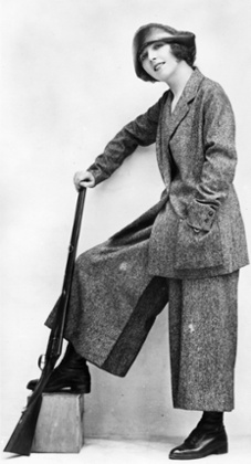 Culottes and tweed jacket