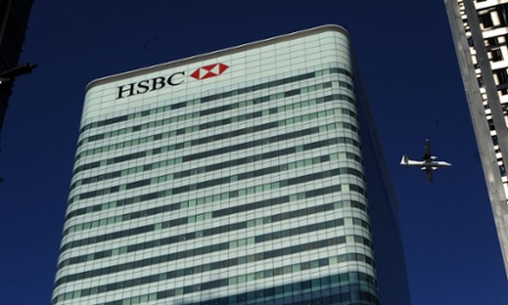 The HSBC Tower in Canary Wharf, London – the bank will move its head office to Birmingham.