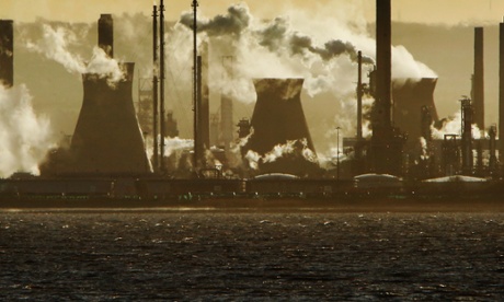 The INEOS oil refinery at Grangemouth