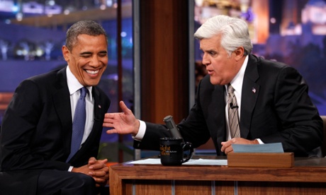 Barack Obama makes an appearance on the Tonight Show with Jay Leno