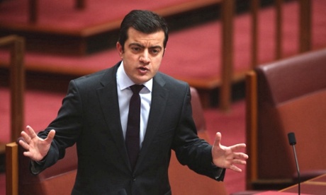 Senator Sam Dastyari in the senate this afternoon Tuesday 15th July 2014