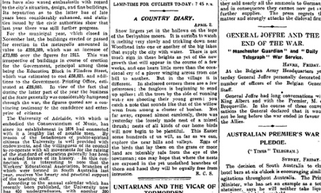 The Manchester Guardian, 3 April 1915.
