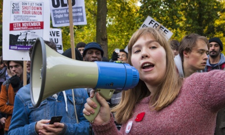 female protester