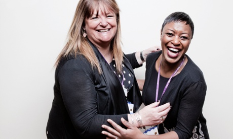Teamwork: Mia Wren (left), who heads the team at Portsmouth, with colleague Jacquie Nurse
