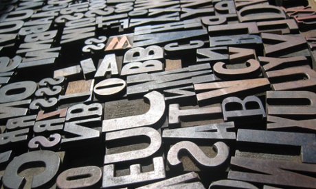 A sea of type.