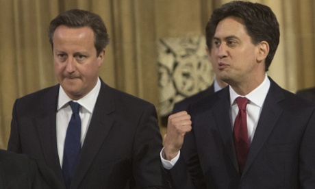 David Cameron (left) has wrongfooted Ed Miliband (right) by echoing Labour's promise not to increase VAT