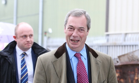 Nigel Farage on the campaign trail.
