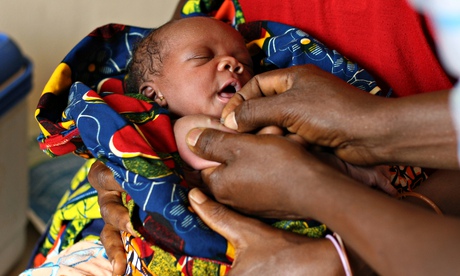 african baby is vaccinated. Image shot 03/2009. Exact date unknown.